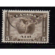 Canada Sc C2 1930 5 c Mercury & Globe airmail stamp usd