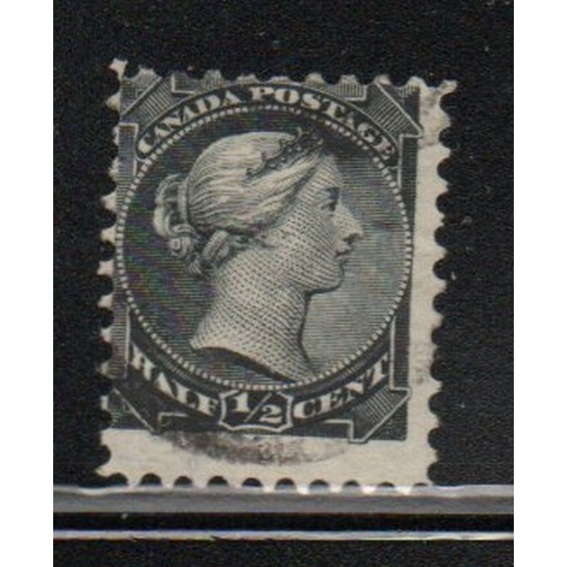 Canada Sc 34 1882 1/2c small Queen Victoria stamp used