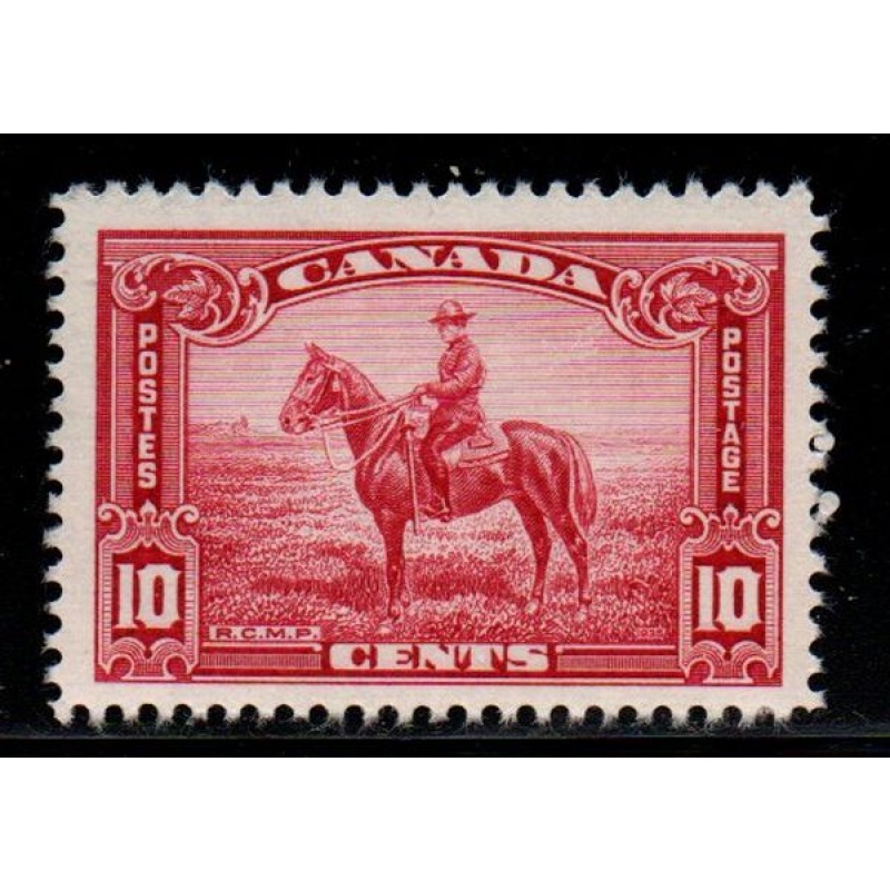 Canada Sc 223 1935 10c RCMP Officer on Horse stamp mint NH