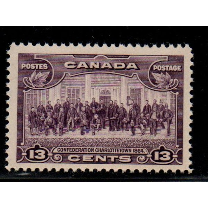 Canada Sc 224 1935 13c Charlottetown Conference stamp mint NH