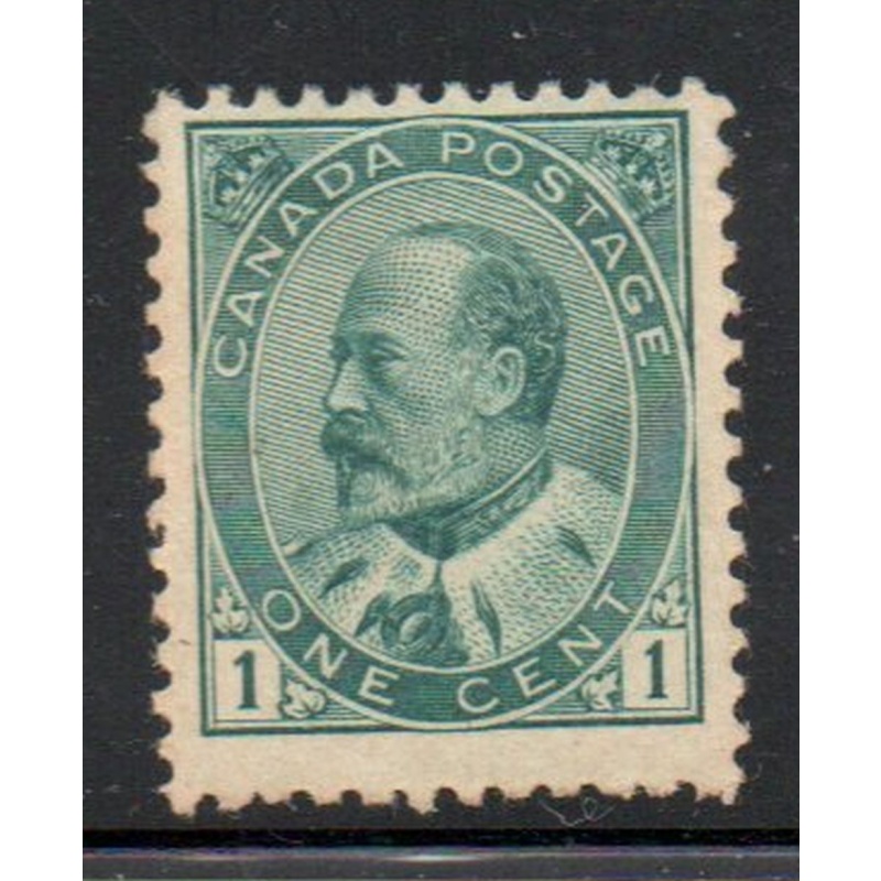 Canada Sc 89 1903 1c green Edward VII stamp mint