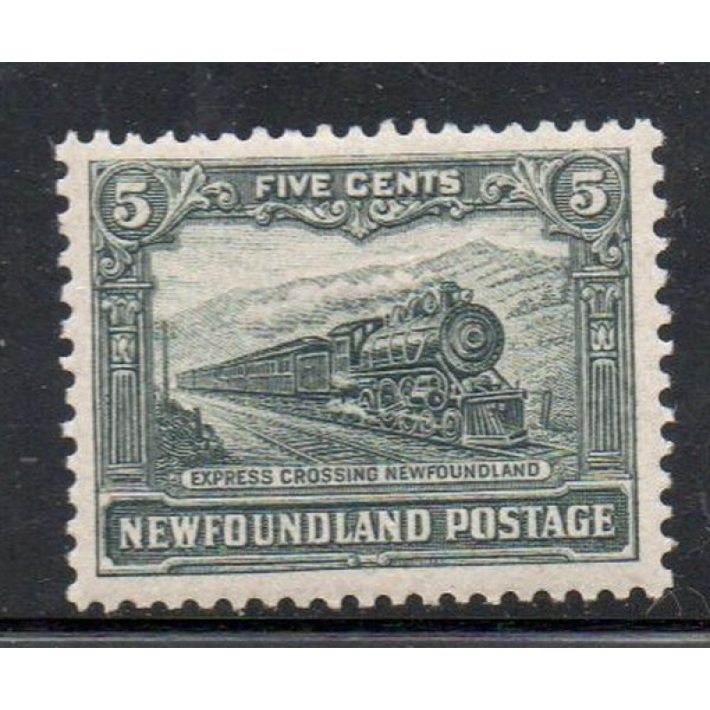 Newfoundland Sc 149 1928 5 c Train stamp mint