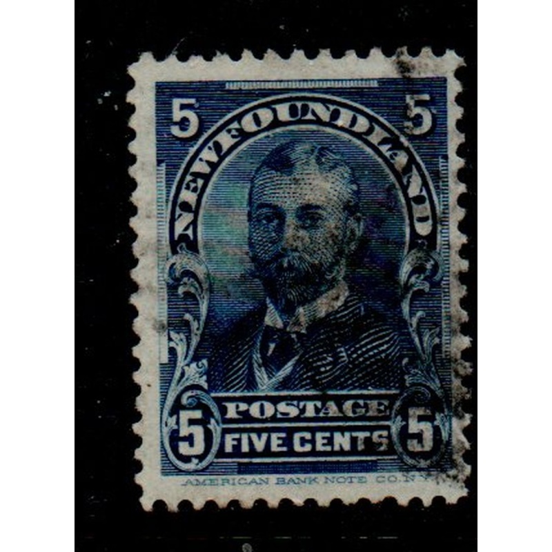 Newfoundland Sc 85 1899 5c blue Duke of York stamp used