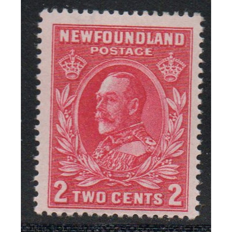 Newfoundland Sc 185 1932 2 c rose George V stamp mint