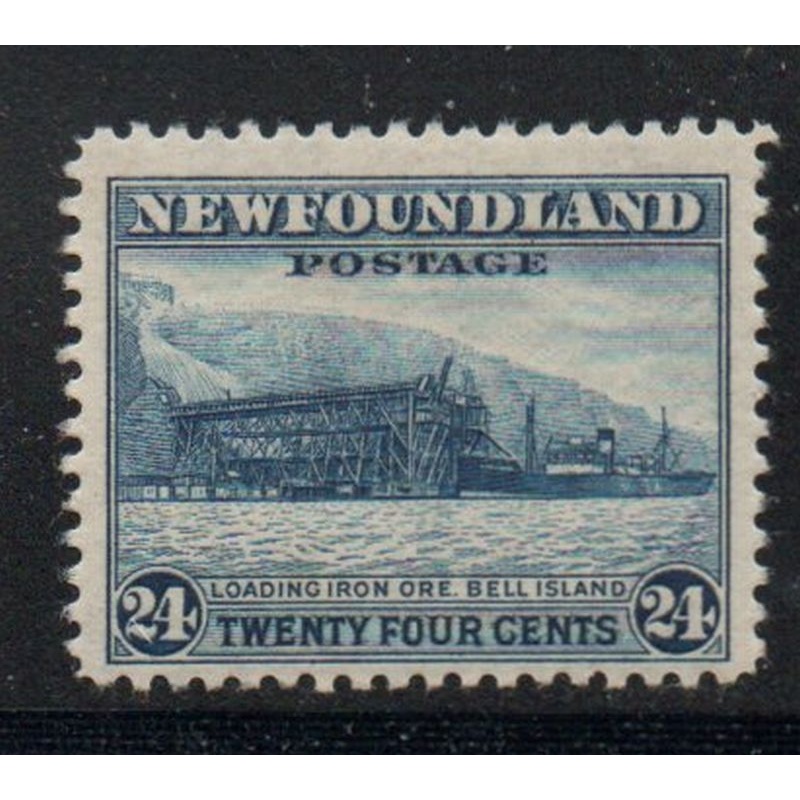 Newfoundland Sc 210 1932 20c light blue Ore Dock Bell Island stamp mint