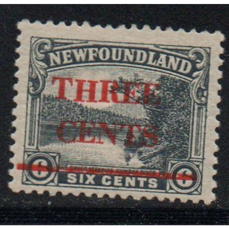 Newfoundland Sc 160 1929 3 cent overprint on 6 c  stamp mint