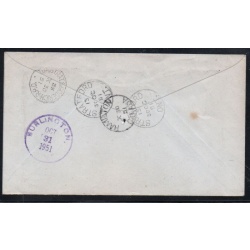 Canada Stratford, Ont to Burlington Registered 1951 cover RPO cancel