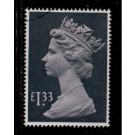 Great Britain Scott MH171 1984 £1.33 QE II Machin Head stamp used