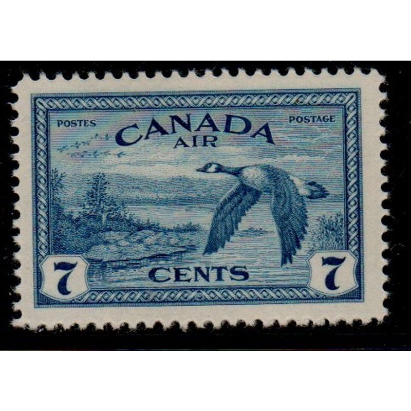 Canada Sc C9 1946 7c  Canada Goose in Flight airmail stamp mint NH