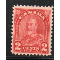Canada Sc 165 1930 2c red George V arch issue stamp mint NH