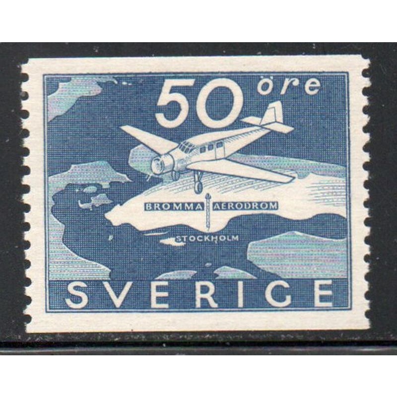 Sweden Sc 263 1936 Bromma Airport stamp mint