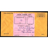 Canada-#11085 - "Canada Postage Paid" envelope with postage due label [ 33-82