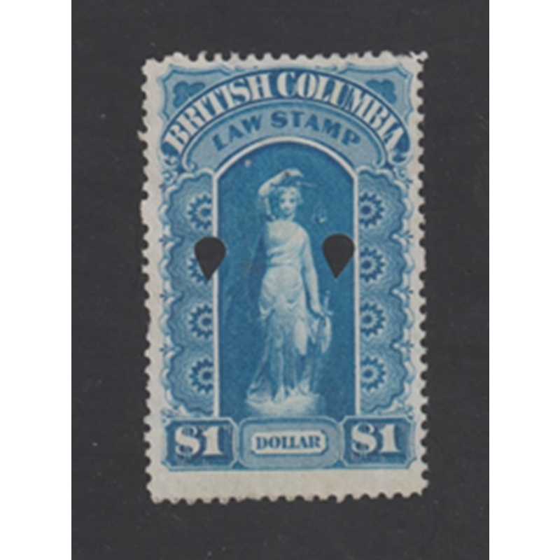 British Columbia Revenue Law Stamp - Van Dam # BCL4 - Used