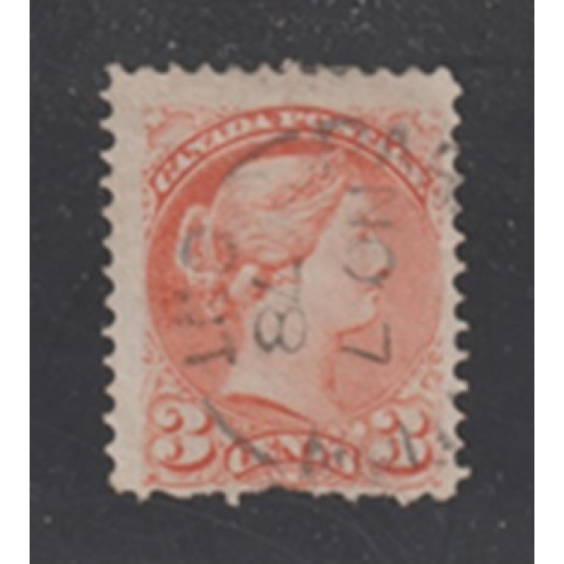 Canada - Scott / Unitrade #37 Used F-VF Small Queen Issue