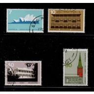 Australia Sc 584-587 1973  Buildings stamp set used