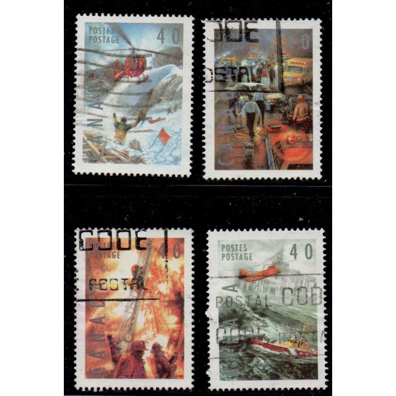 Canada Sc 1330-1333 1991 Public Service Occupations stamp set used