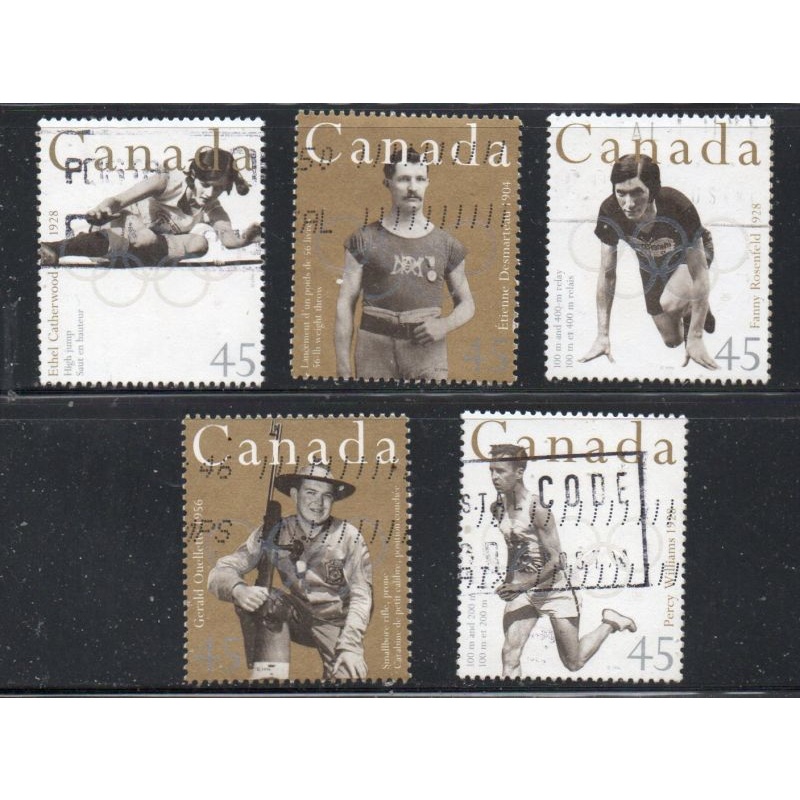 Canada Sc 1608-1612 1996 Atlanta Olympics stamp set used