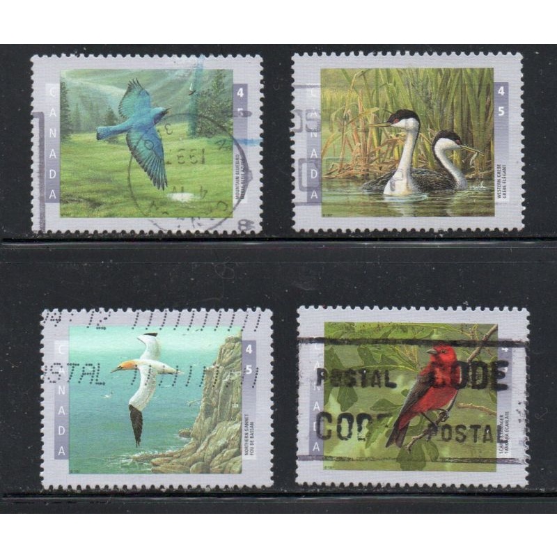 Canada Sc 1631-1634 1997 Birds stamp set used