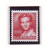 Denmark Sc 703 1982 2.00 kr dull red Queen Margrethe stamp mint NH