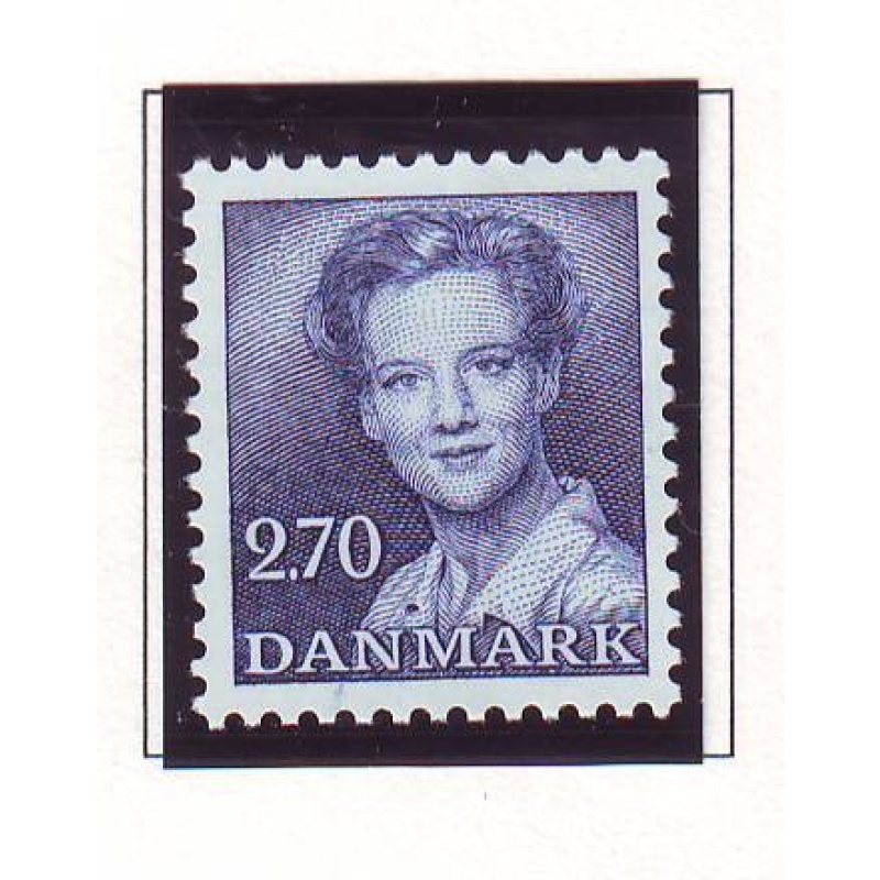 Denmark Sc 707 1982 2.70 kr dark blue Queen Margrethe stamp mint NH