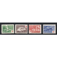 Finland Sc B60-B63 1944 Red Cross charitystamp set mint NH