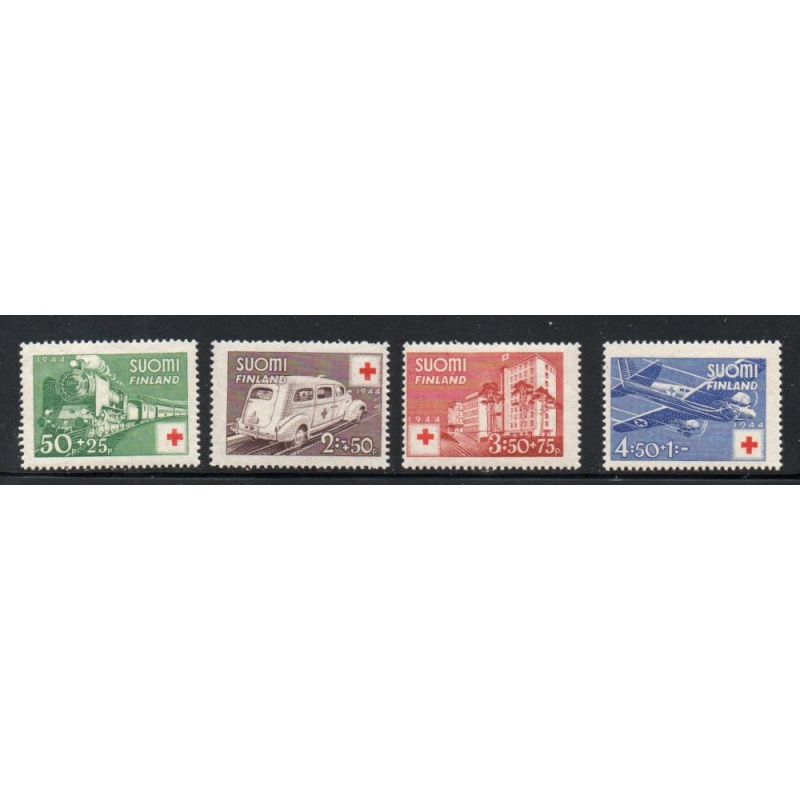 Finland Sc B60-B63 1944 Red Cross charitystamp set mint NH