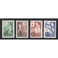 Finland Sc B65-B68 1945 Red Cross charity stamp set mint NH