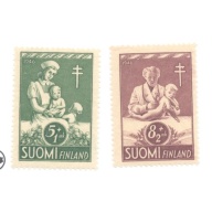 Finland Sc B78-B79 Nurse & Baby Anti TB stamp set mint NH