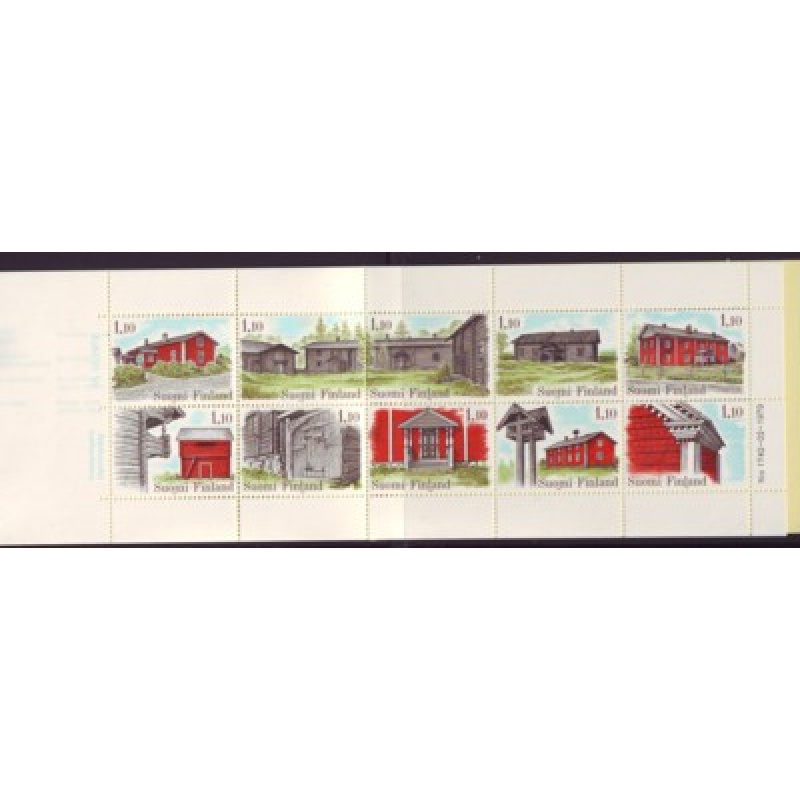 Finland Sc 626 1979 Farmhouses stamp booklet pane mint NH