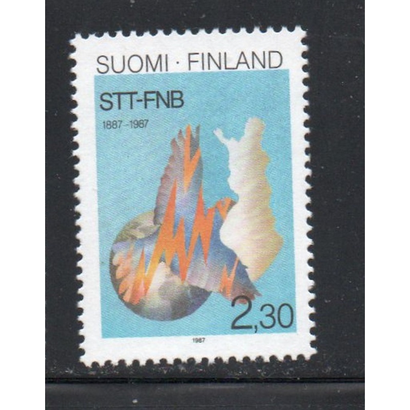 Finland Sc 765 1987 News Agency Anniversary stamp mint NH