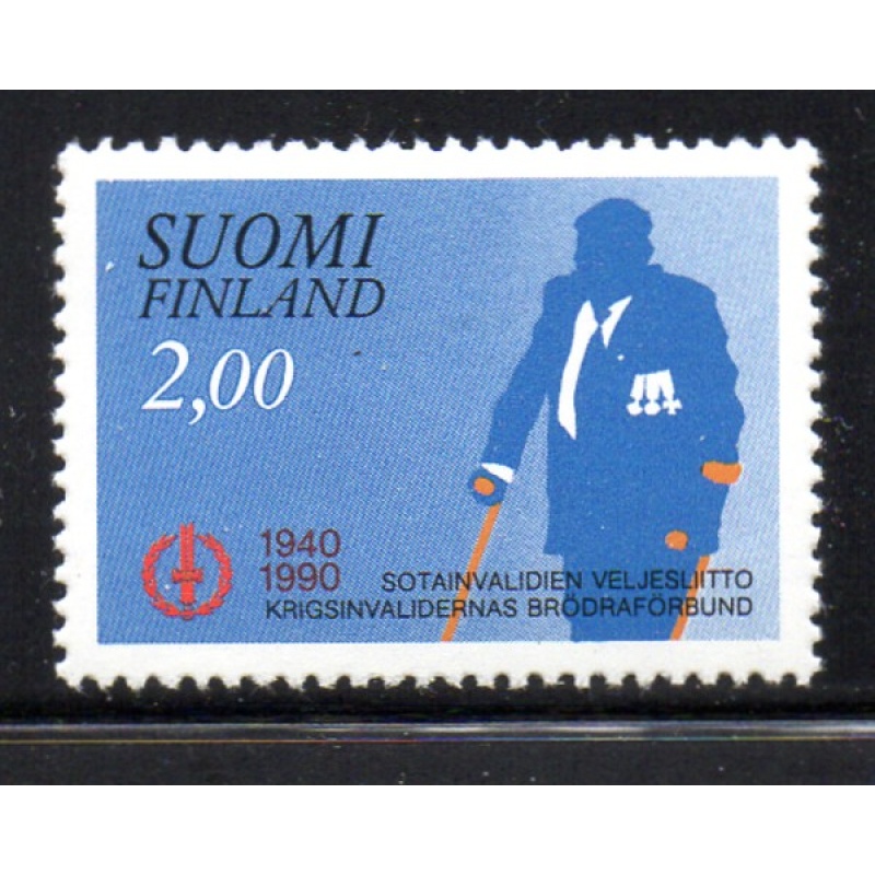 Finland Sc 813 1990 Winter War Veterans stamp mint NH