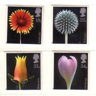 Great Britain Sc 1168-1171 1987 Flora stamp set mint NH