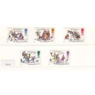 Great Britain Scott  1528-32 1993 Christmas stamp set mint NH