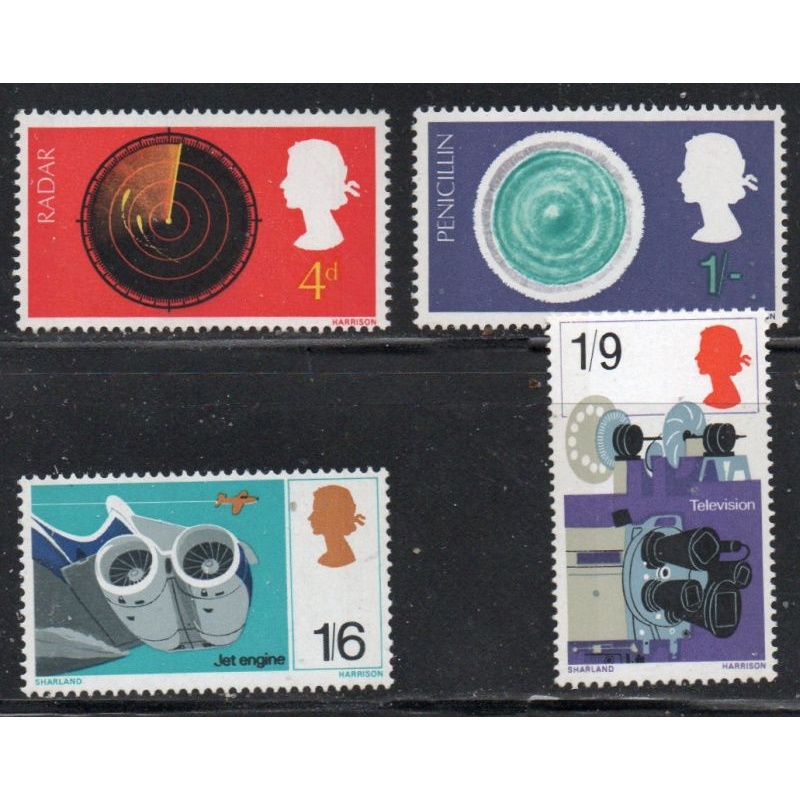 Great Britain Sc 518-521 1967 British Discoveries stamp set  mint NH