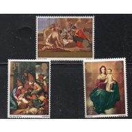 Great Britain Sc 522-524 1967 Christmas stamp set  mint NH