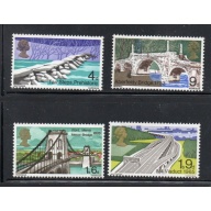 Great Britain Sc 560-563 1968 Bridges stamp set  mint NH