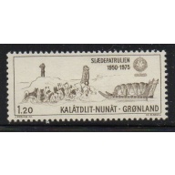 Greenland Sc 101 1975 Sirius Sled Patrol Anniversary stamp mint NH