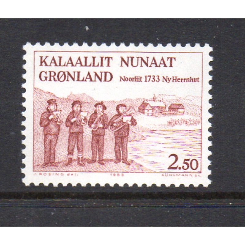 Greenland Sc 158 New Herrnhut Anniversary stamp mint NH