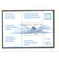 Greenland Sc 199 1987  HAFNIA '87 stamp show sheet mint NH