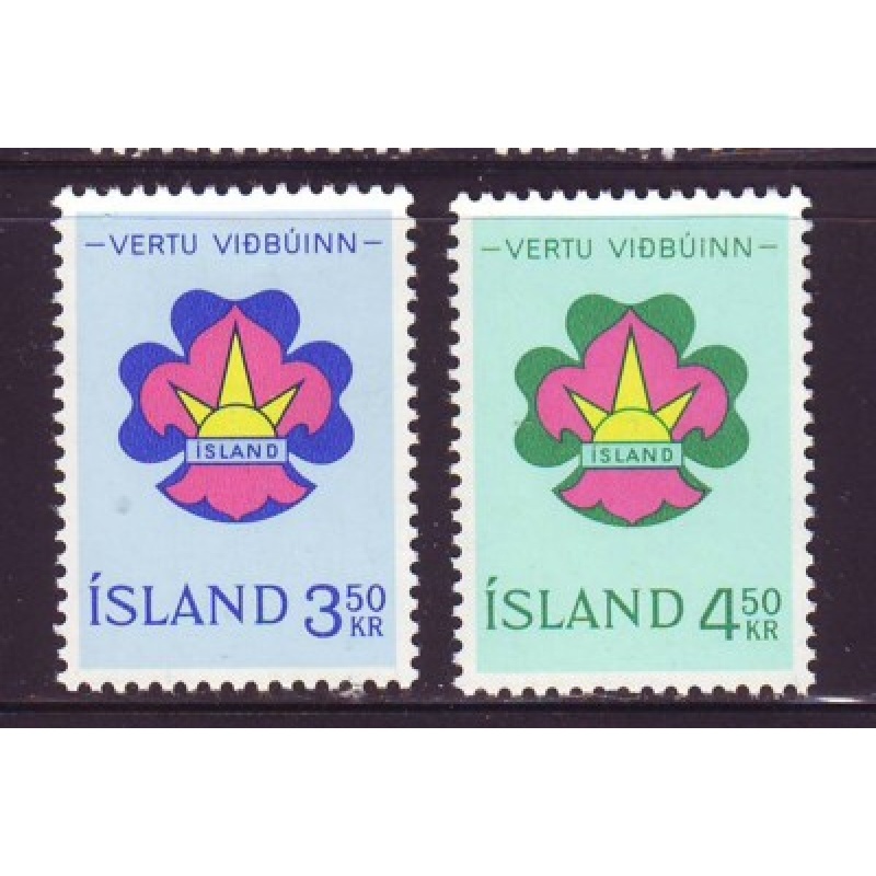 Iceland Sc 360-361 1964 Scouting stamp set mint NH