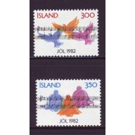 Iceland Sc  565-566 1982 Christmas stamp set mint NH