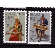 Iceland Sc 606-607 1985  Europa stamp set mint NH