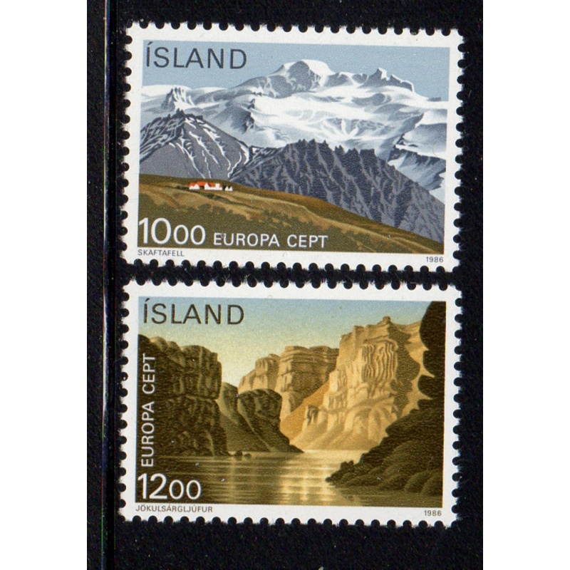 Iceland Sc 622-623 1986  Europa stamp set mint NH