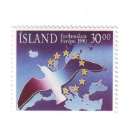 Iceland Sc 712 1990 European Tourism Year stamp mint NH