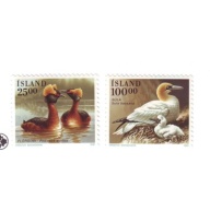 Iceland Sc721-722 1991 Birds stamp set mint NH