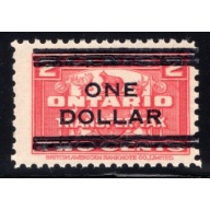 van Dam OST39, MNH, $1 on 2c, Carmine, Pristine, Fresh, RARE! Canada