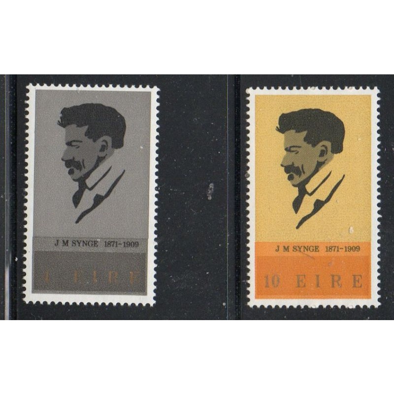 Ireland Sc 307-308 1971 Birth of J M Synge stamp set mint NH