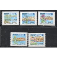 Jersey Sc 1092a-e 2003 Reefs & Flowers stamp set singles mint NH