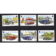 Jersey Sc 834-839 1998 Buses stamp set mint NH