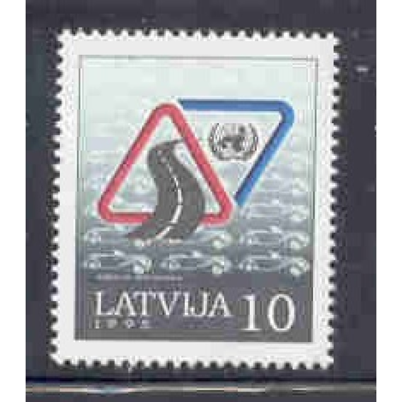 Latvia Sc 392 1995 Traffic Safety stamp mint NH